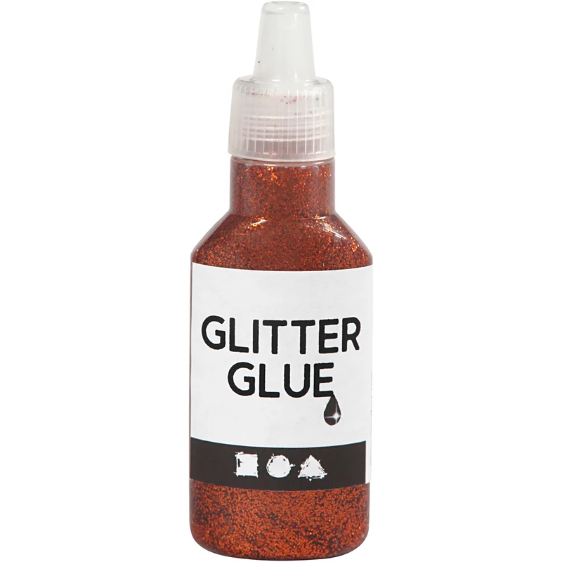 Glitzerkleber, Orange, 25 ml/ 1 Fl. [HOB-318230]