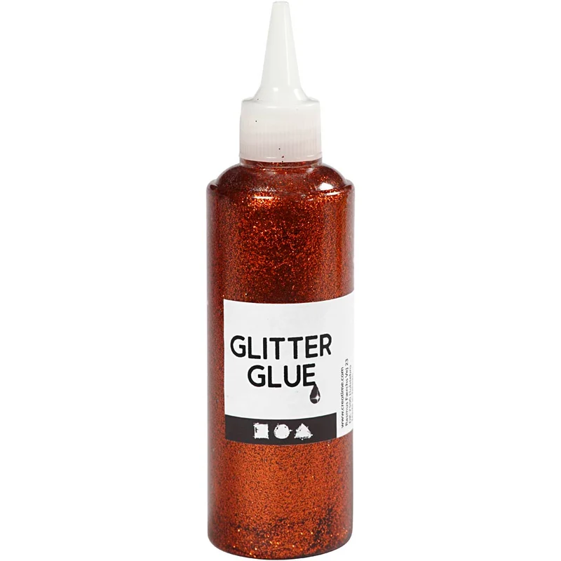 Glitzerkleber, Orange, 118 ml/ 1 Fl. [HOB-31823]