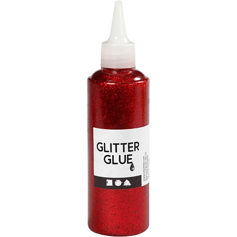 Glitzerkleber, Rot, 118 ml/ 1 Fl. [HOB-31822]