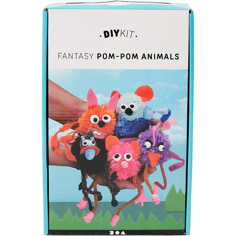Pompon-Tiere, 1 Set [HOB-97042]