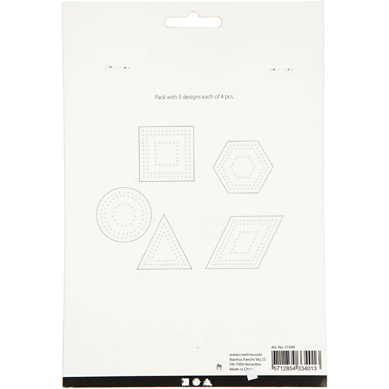 Stickkarton, Geometrische Formen, Größe 10-17 cm, Weiß, 20 Stk/ 1 Pck [HOB-21949]