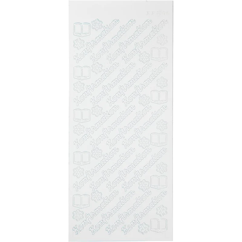 Sticker, Blatt 10x23 cm, Weiß, 1 Bl. [HOB-170274]