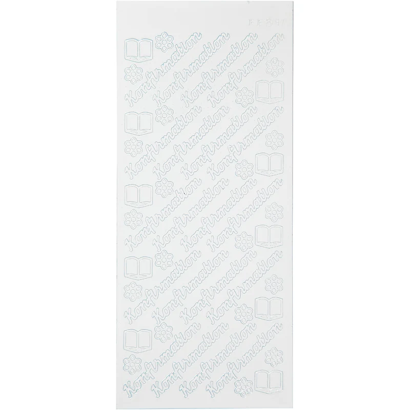 Sticker, Blatt 10x23 cm, Weiß, 1 Bl. [HOB-170274]