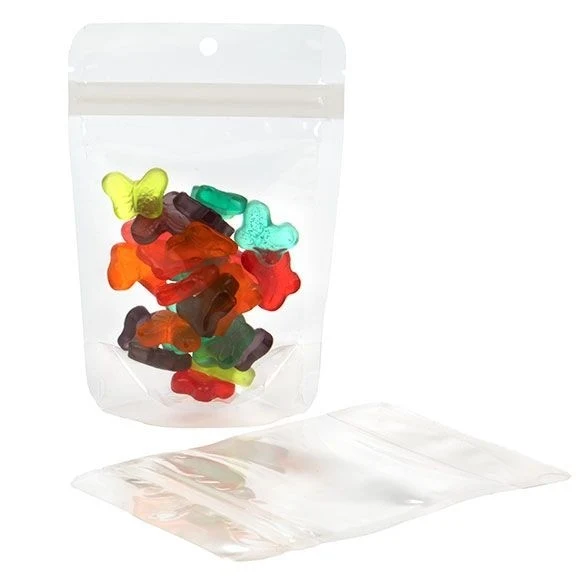Öko Standbodenbeutel Transparent/Bioplastik 57 Gramm | 10.2x6x15.2cm (100 Stück) [ZBGE2]
