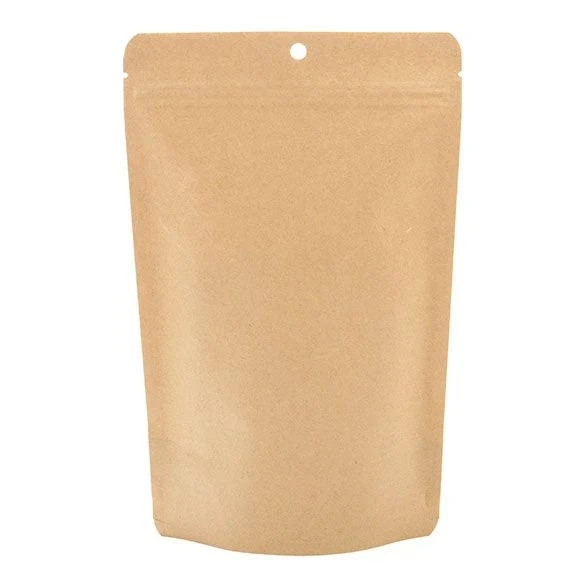 Öko Standbodenbeutel Kraft/Bioplastik 312 Gramm | 14.9x8.9x23.2cm (100 Stück) [ZBGEK7]