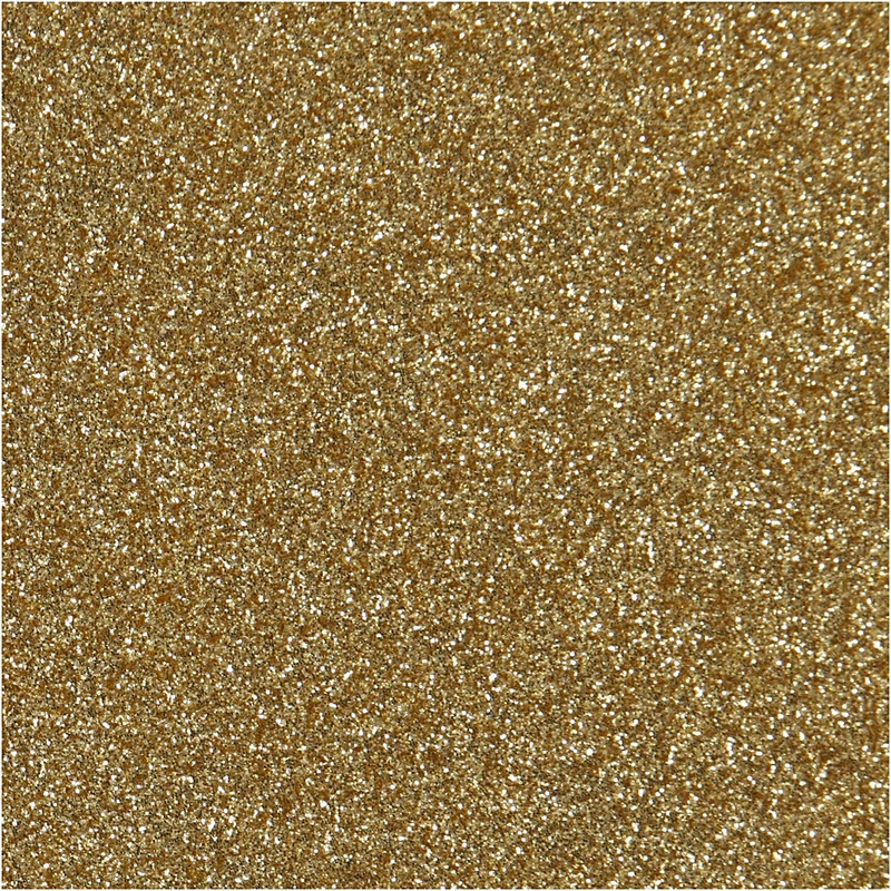 Bügelfolie, A5, Blatt 148x210 mm, Glitter, Gold, 1 Bl. [HOB-44325]