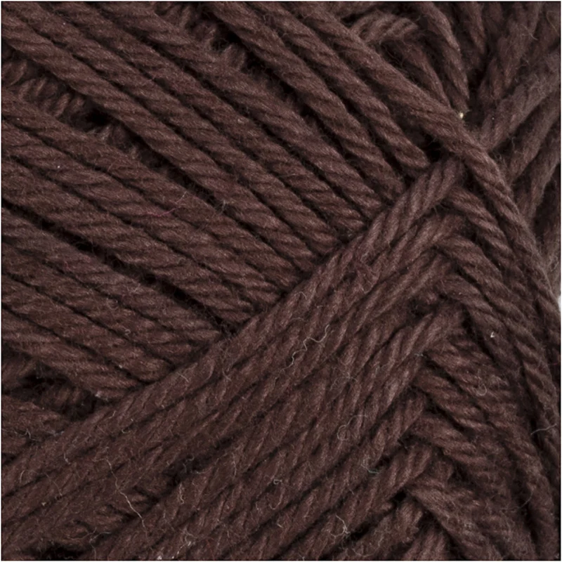 Baumwollgarn, Nr. 8/4, L 170 M, Nadel 3-3,5, Dunkelbraun, 50 g/ 1 Knäuel [HOB-431300]