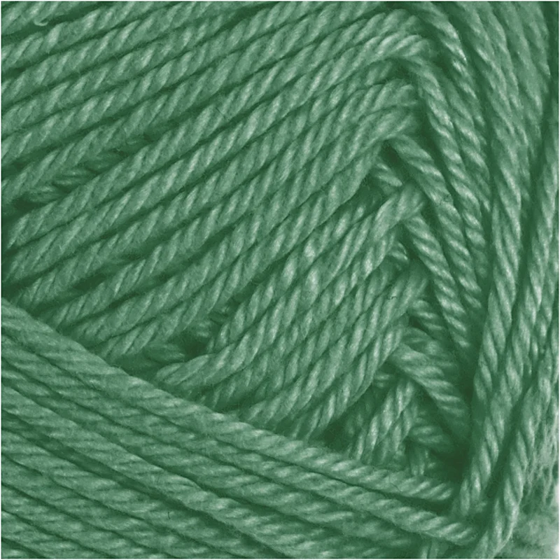 Baumwollgarn, Nr. 8/4, L 170 M, Nadel 3-3,5, Dunkelgrün, 50 g/ 1 Knäuel [HOB-431290]