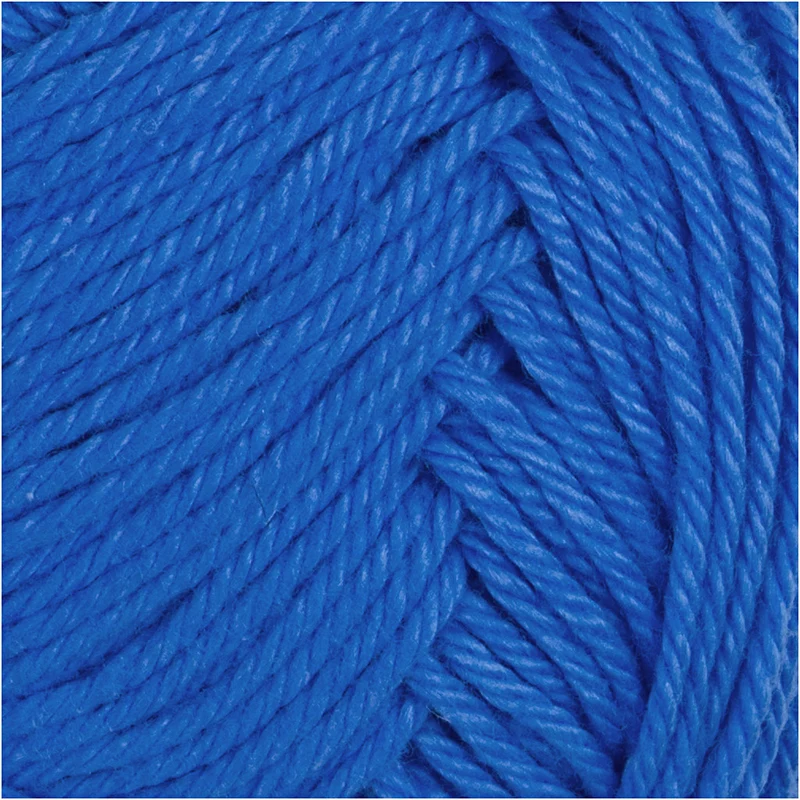 Baumwollgarn, Nr. 8/4, L 170 M, Nadel 3-3,5, Kobaltblau, 50 g/ 1 Knäuel [HOB-431270]