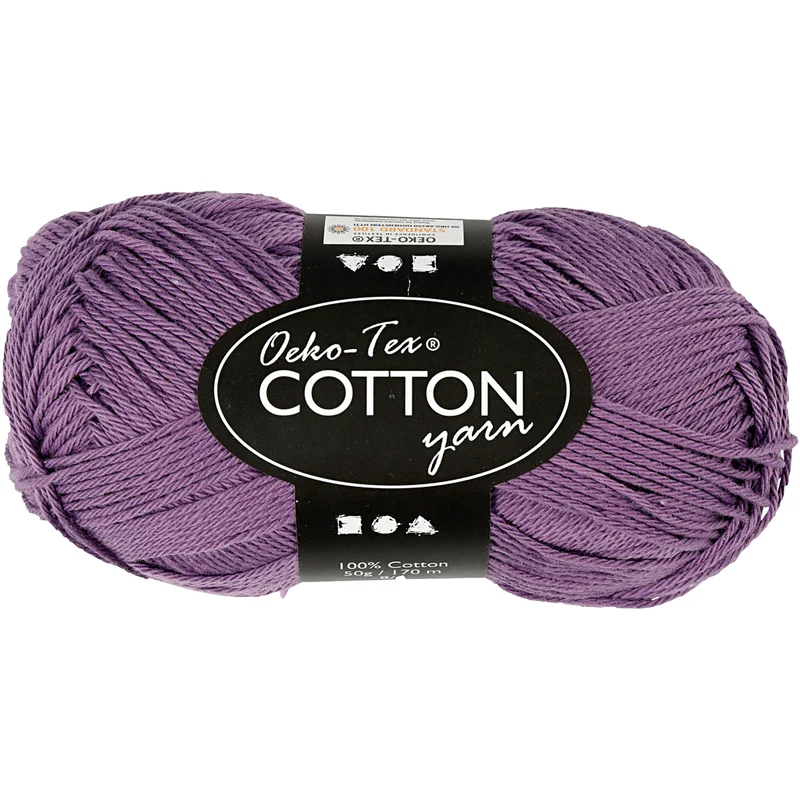 Baumwollgarn, Nr. 8/4, L 170 M, Nadel 3-3,5, Flieder, 50 g/ 1 Knäuel [HOB-431260]