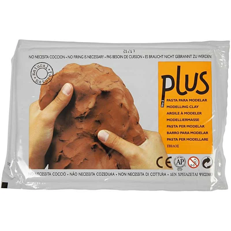 Selbsthärtender Ton, Terrakotta, 1000 g/ 1 Pck [HOB-789040]
