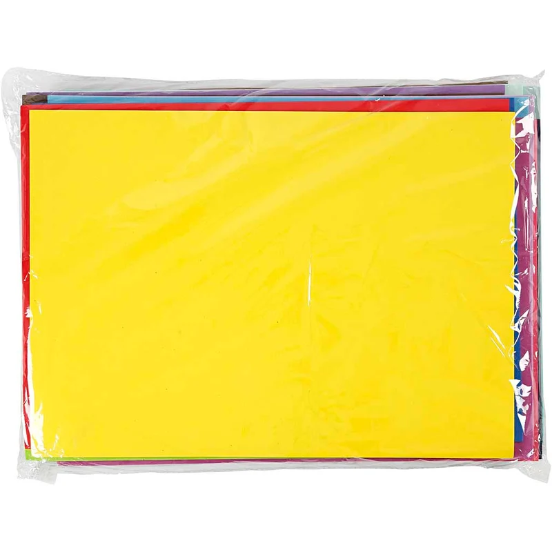 Moosgummi , A3, Blatt 297x420 mm, ca. 2 mm, 20 Bl. sort./ 1 Pck [HOB-95239]