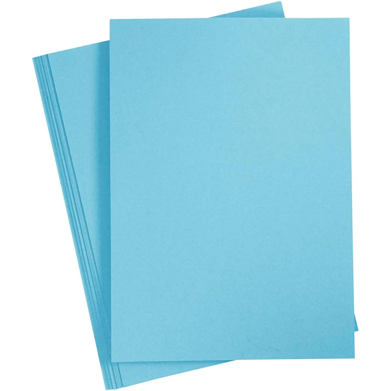 Karton, A4, Blatt 210x297 mm, 220 g, Hellblau, 10 Stk/ 1 Pck [HOB-219018]