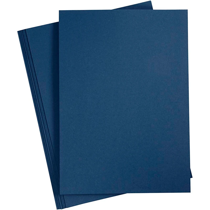 Karton, A4, Blatt 210x297 mm, 220 g, Blau, 10 Stk/ 1 Pck [HOB-219014]