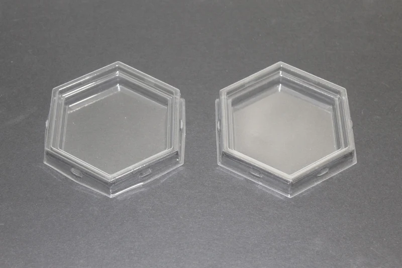 Kunststoff Deckel Sechseckig 8.9x7.9x1.5cm (100 Stück) [CLH3]