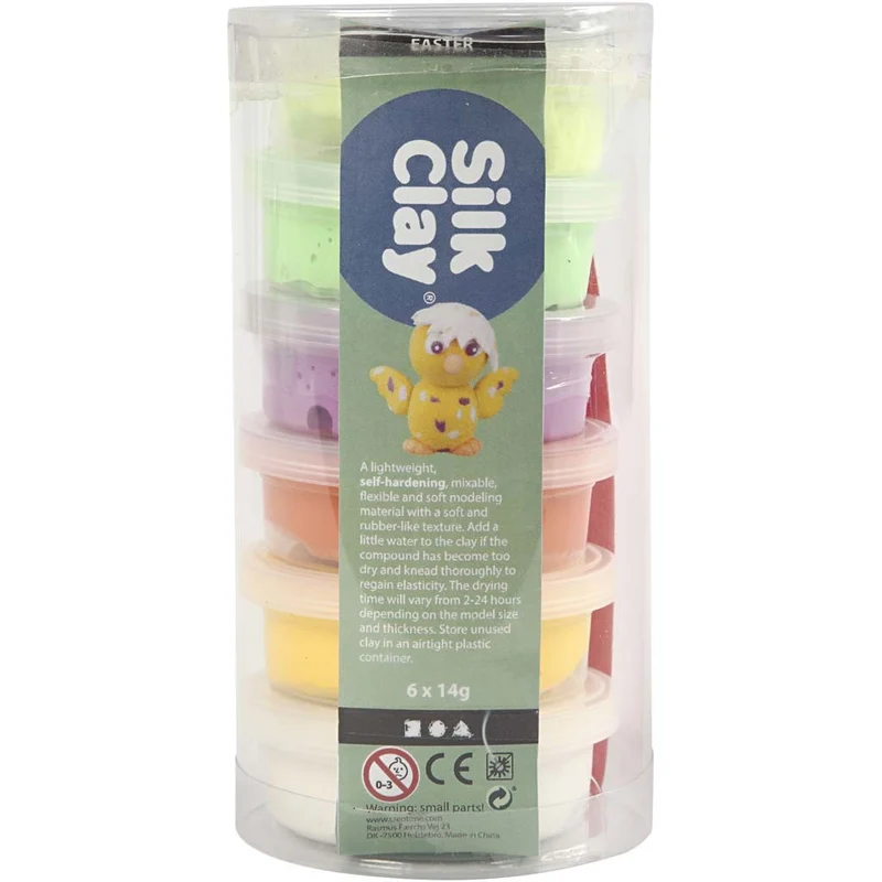 Silk Clay®, Frühlingsfarben, 6x14 g/ 1 Pck [HOB-79151]