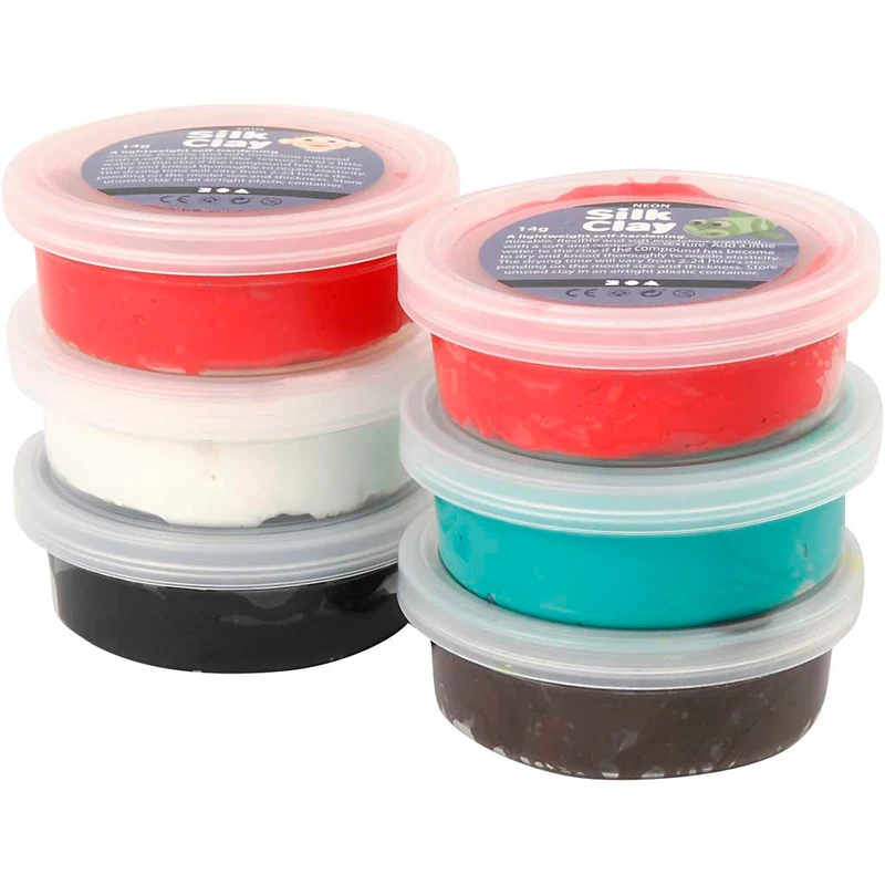 Silk Clay®, Weihnachtsfarben, 6x14 g/ 1 Pck [HOB-79150]