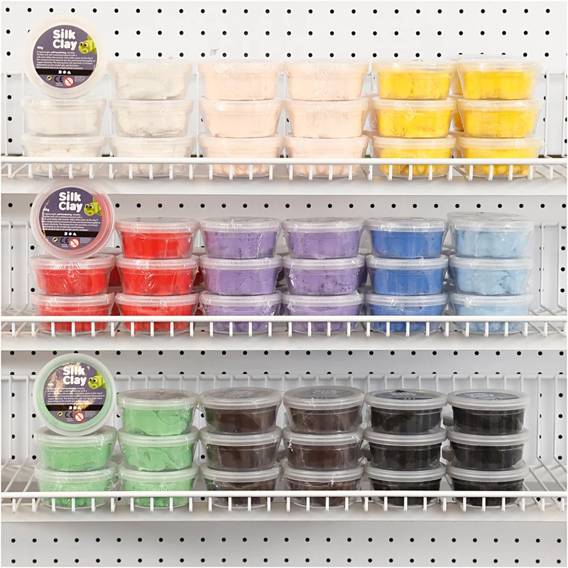 Silk Clay®, Sortierte Farben, 10 Dose/ 1 Pck [HOB-79145]