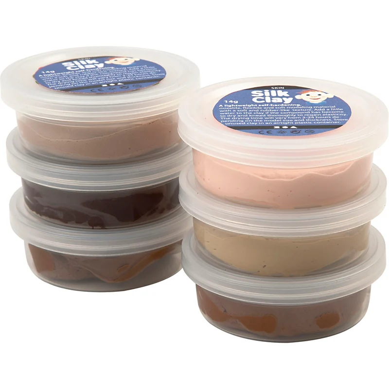 Silk Clay®, Hautfarben, 6x14 g/ 1 Pck [HOB-79142]