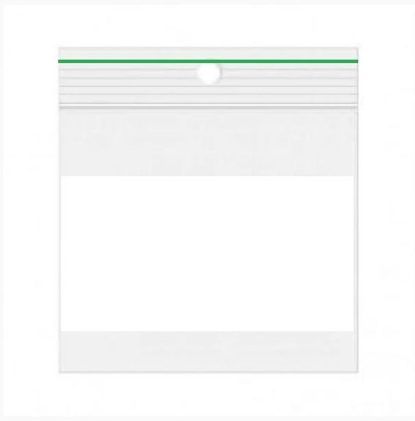 Druckverschlussbeutel Transparent 35x45cm mit Schriftfeld & Aufhängeloch PE 50 Mikron (1.000 Stück) [2PEC3545S]