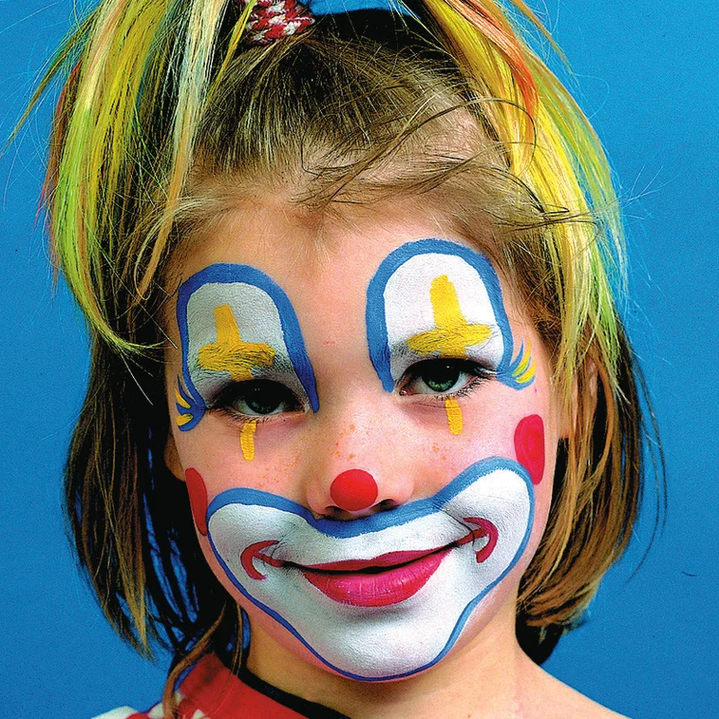 Eulenspiegel Gesichtsschminke - Motivset, Clown, Sortierte Farben, 1 Set [HOB-76101]