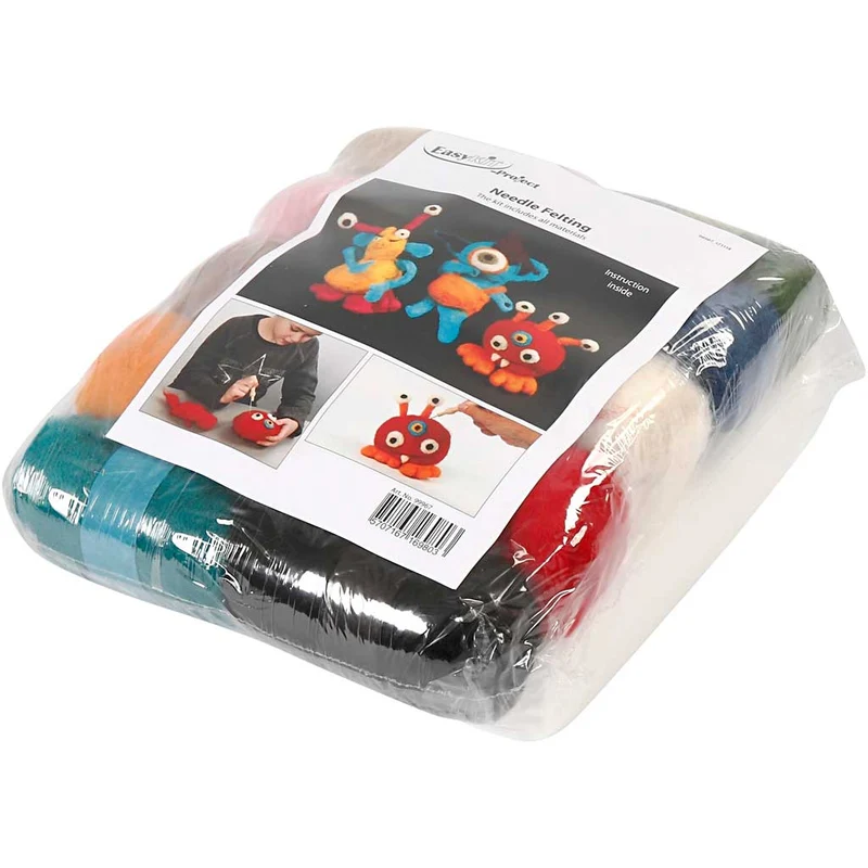 Gruppen-Kreativset Nadelfilzen, Sortierte Farben, 1 Set [HOB-99967]