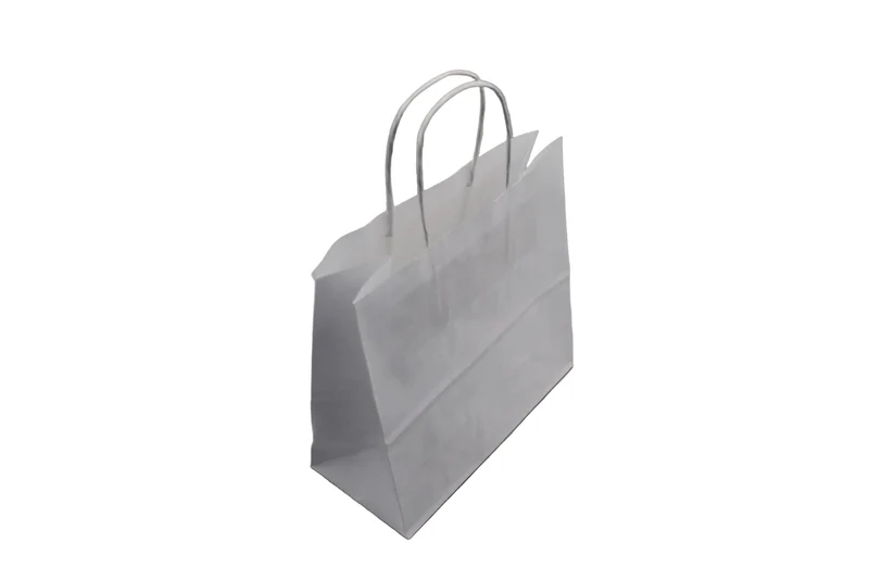 Papiertragetaschen Weiß 22x10x31cm (50 Stück) [PAMW2231]