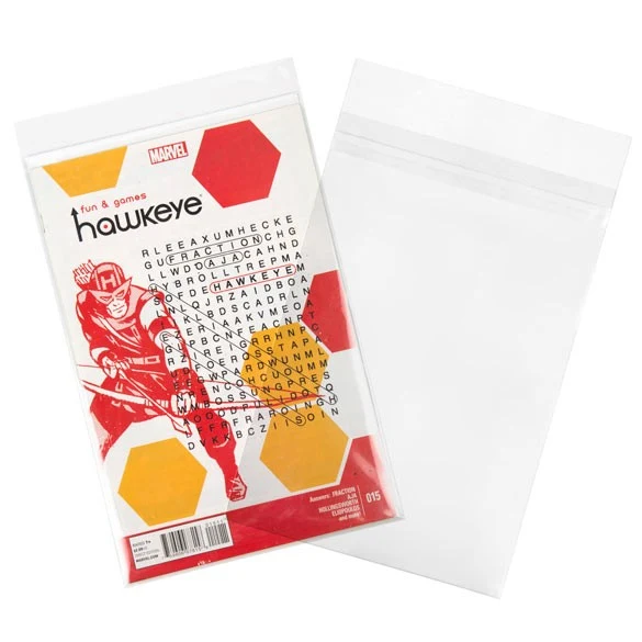 Schutzhüllen für Comics 22x28 + 4cm mit Schutzverschluss (100 Stück) [COMIC6PC]