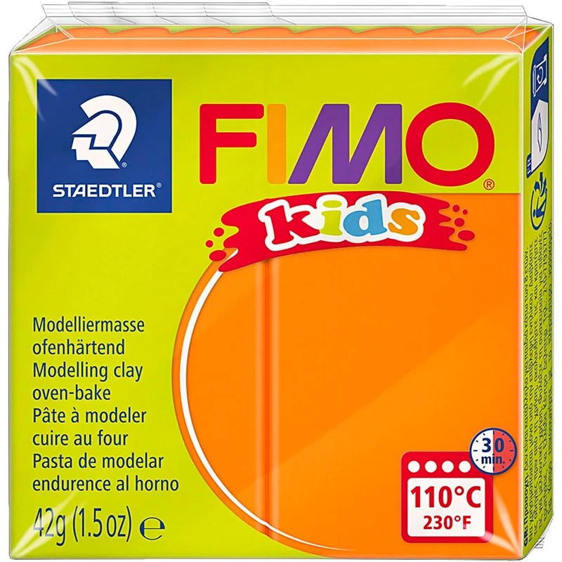 FIMO® Kids Clay, Orange, 42 g/ 1 Pck [HOB-78527]