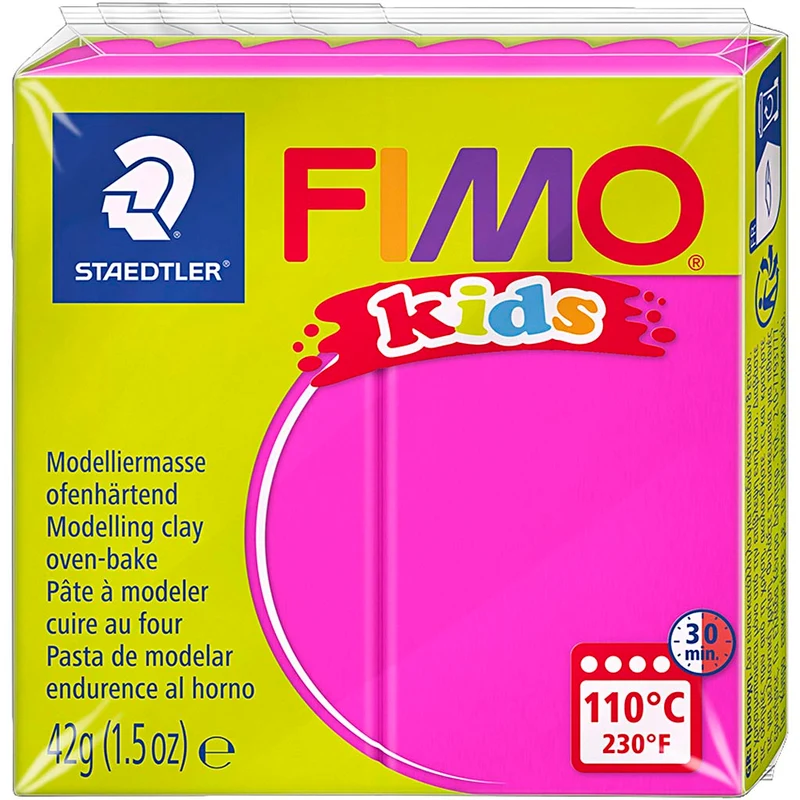 FIMO® Kids Clay, Pink, 42 g/ 1 Pck [HOB-78524]