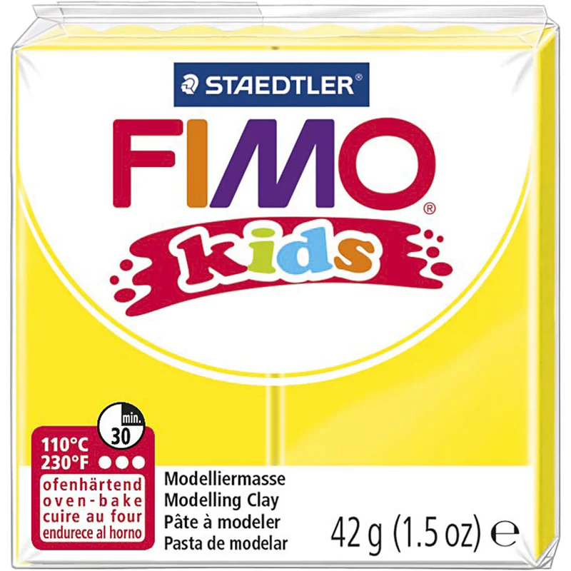 FIMO® Kids Clay, Gelb, 42 g/ 1 Pck [HOB-78521]