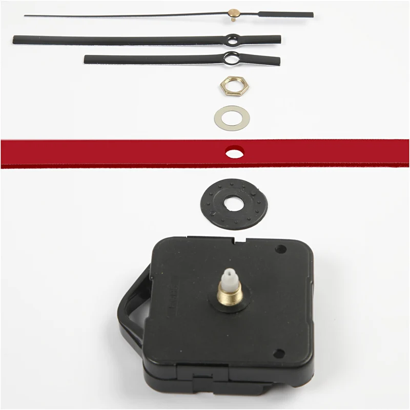 Uhrenteile und Federn, Plattenstärke max. 6mm, Schwarz, 1 Set [HOB-13001]