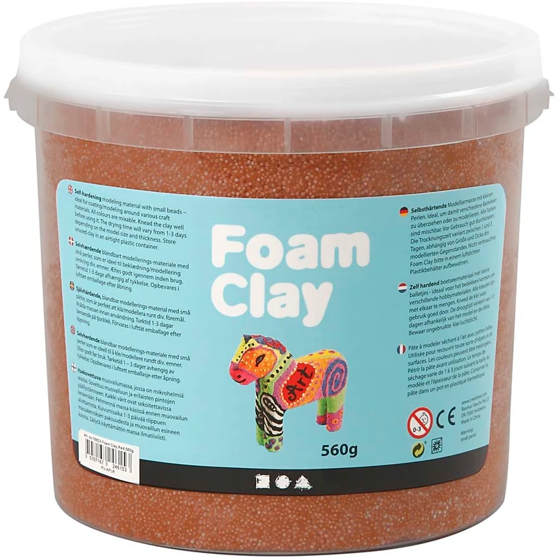 Foam Clay® , Braun, 560 g/ 1 Eimer [HOB-78869]