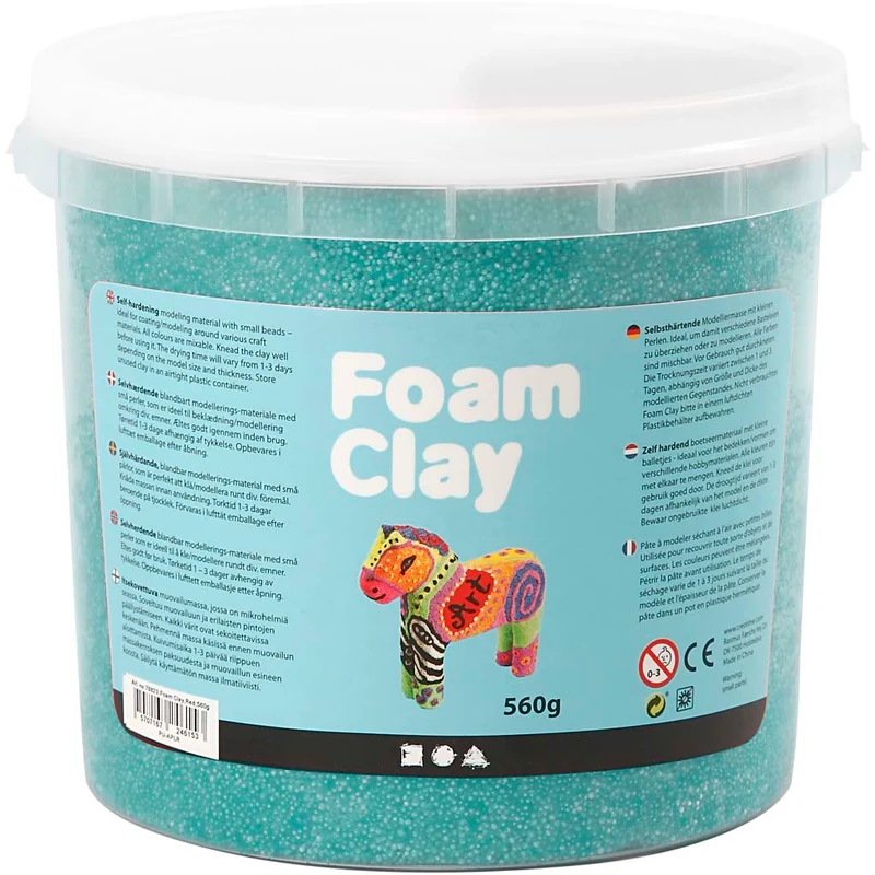 Foam Clay® , Dunkelgrün, 560 g/ 1 Eimer [HOB-78868]