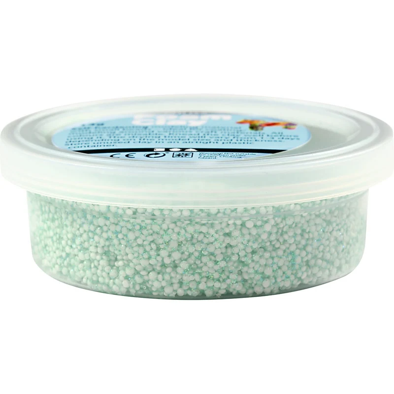Foam Clay® , Glitter, Hellgrün, 35 g/ 1 Dose [HOB-78866]