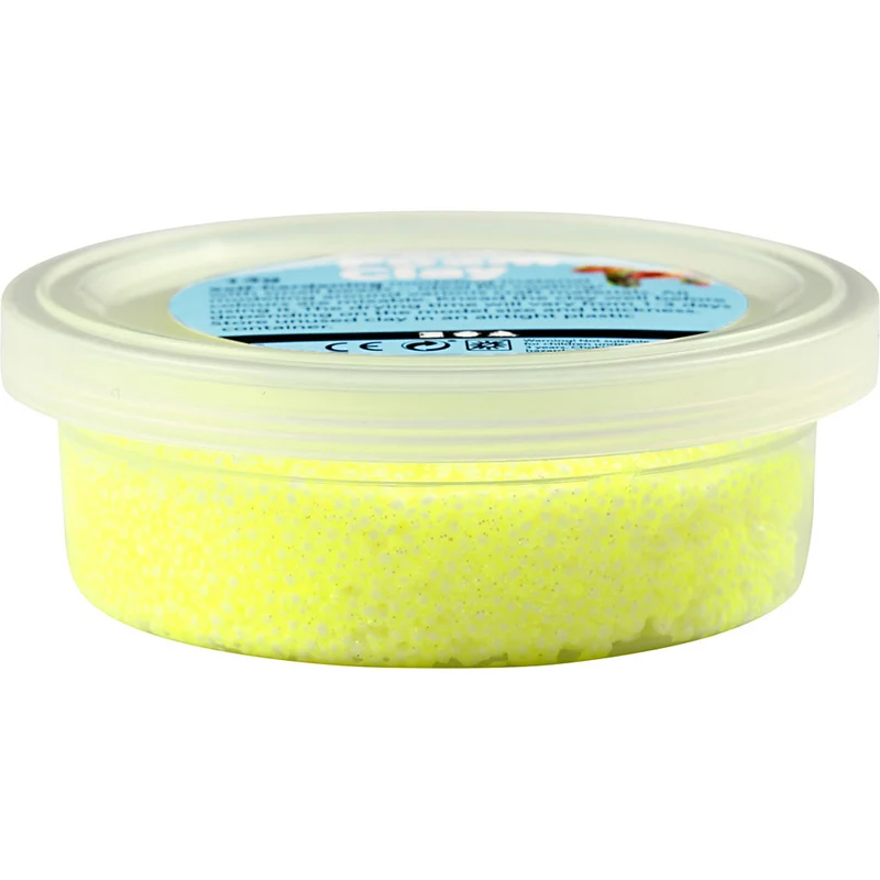 Foam Clay® , Glitter, Gelb, 35 g/ 1 Dose [HOB-78864]