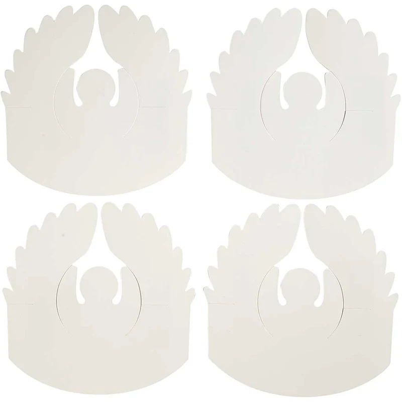 Engel, H 10,5 cm, D 7 cm, 230 g, Weiß, 25 Stk/ 1 Pck [HOB-95209]