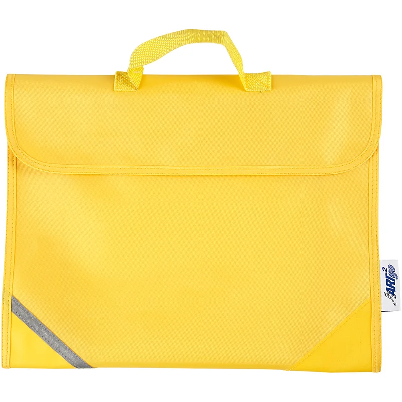 Schultasche, T 9 cm, Größe 36x29 cm, Gelb, 1 Stk [HOB-951831]