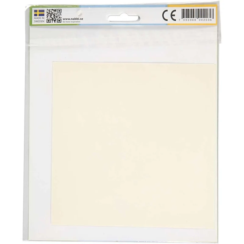 Bügelpapier, Größe 16x16 cm, Transparent, Transparent, 8 Bl./ 1 Pck [HOB-75333]