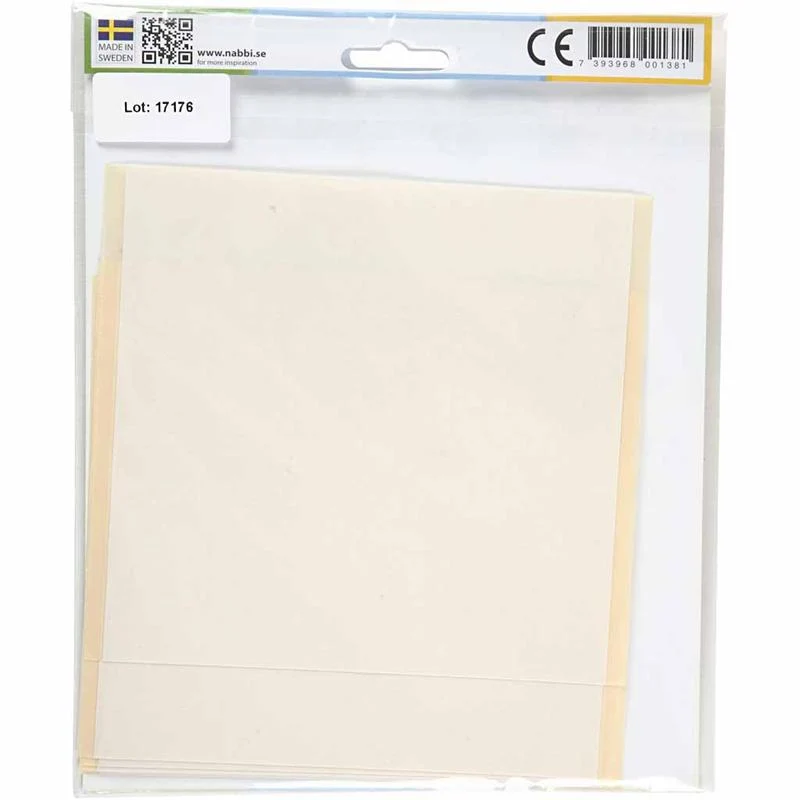 Klebe-Blätter, Größe 15x15 cm, Transparent, Transparent, 8 Bl./ 1 Pck [HOB-75331]