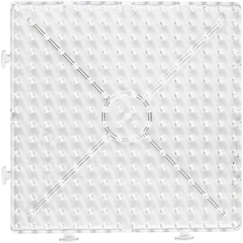 Steckplatte, Großes Quadrat, Größe 15x15 cm, JUMBO, Transparent, 1 Stk [HOB-75322]