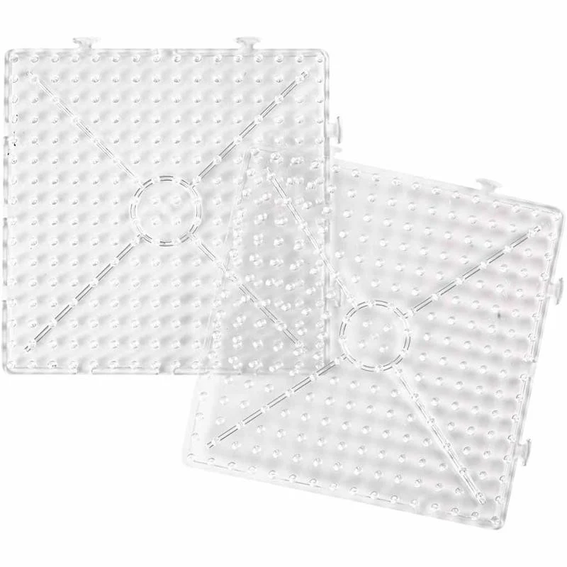 Steckplatte, Großes Quadrat, Größe 15x15 cm, JUMBO, Transparent, 1 Stk [HOB-75322]