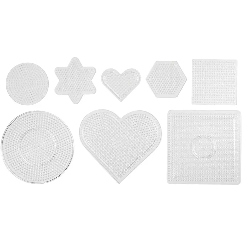 Steckplatte, Größe 7-15 cm, medium, Transparent, 8 Stk/ 1 Pck [HOB-75319]