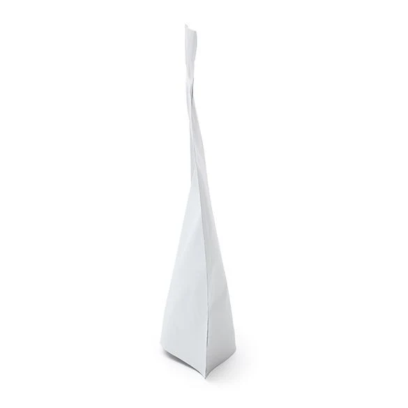 Standbodenbeutel Mattweiß 13x8x20.5cm | 110 Gramm mit Aufhängeloch (100 Stück) [ZBGM3MWH]