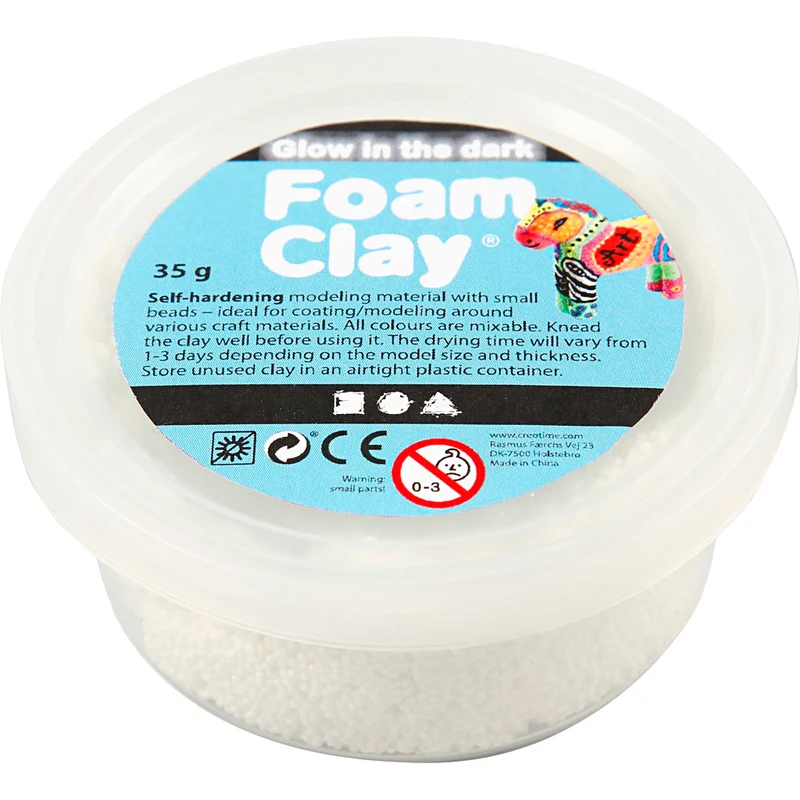 Foam Clay® , Leuchtet im Dunkeln, 35 g/ 1 Dose [HOB-78835]