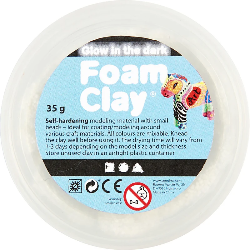 Foam Clay® , Leuchtet im Dunkeln, 35 g/ 1 Dose [HOB-78835]