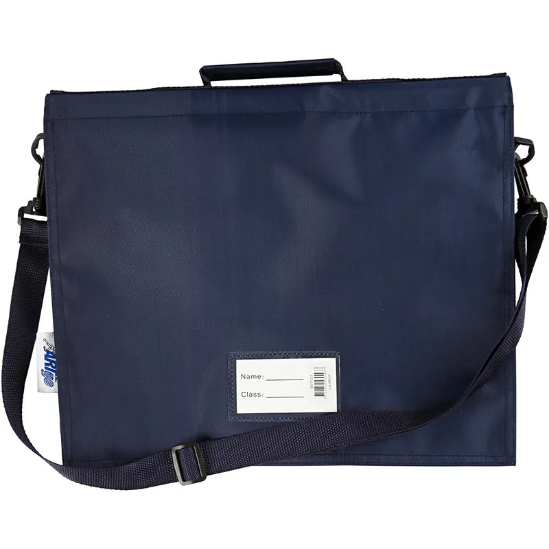Schultasche, T 6 cm, Größe 36x31 cm, Dunkelblau, 1 Stk [HOB-951731]