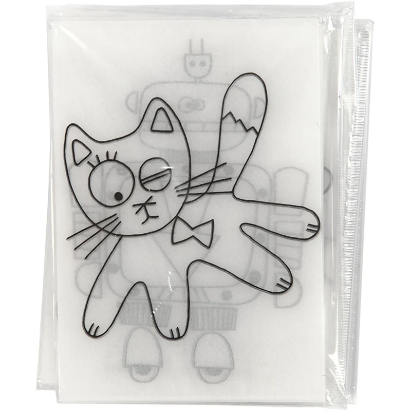 Plastikschrumpfplatten mit Motiven, Blatt 10,5x14,5 cm, Dicke 0,3 mm, Matt transparent, 36 Bl./ 1 Pck [HOB-79077]
