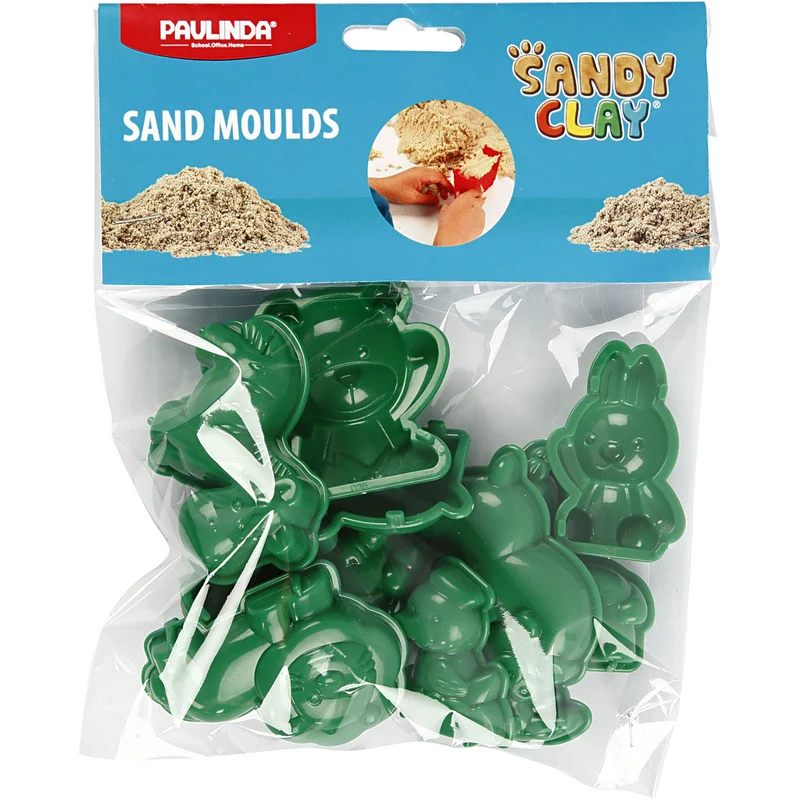 Sandförmchen, Tiere, Größe 4-7 cm, 10 Stk/ 1 Pck [HOB-78271]