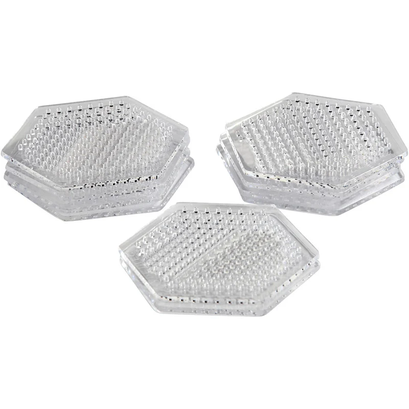 Steckplatte, Kleines Sechseck, Größe 7 cm, medium, 10 Stk/ 1 Pck [HOB-753071]